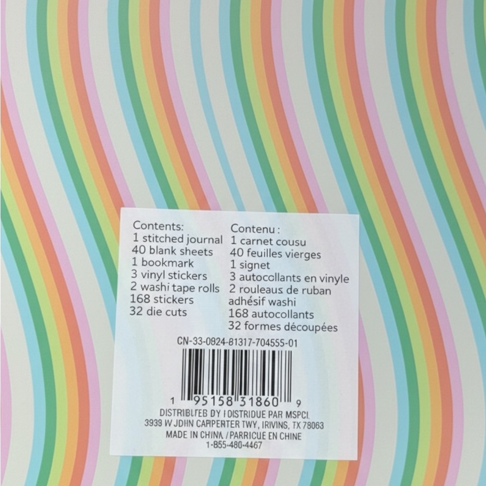 Michaels Fab Finds Journal Kit with Blue and Multicolor Accents - Picture 4 of 5